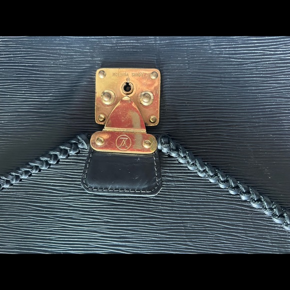 Black Louis Vuitton epi leather briefcase style tote - Picture 9 of 11